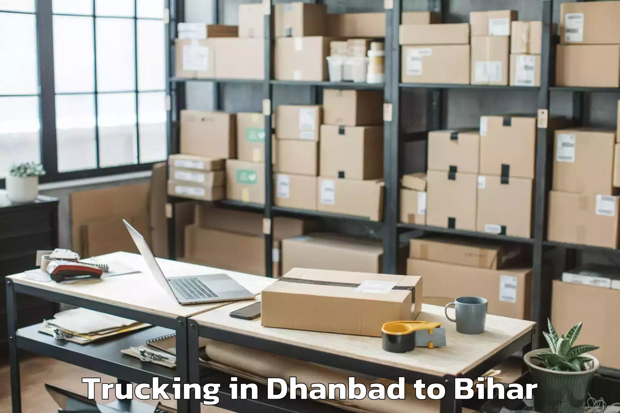 Easy Dhanbad to Bhabhua Trucking Booking